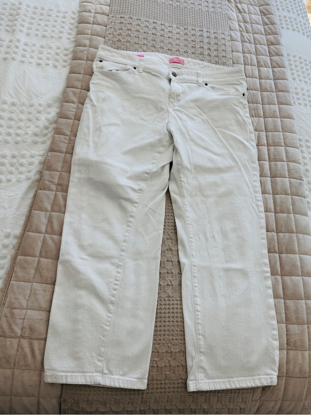 Lilly Pulitzer white denim pants